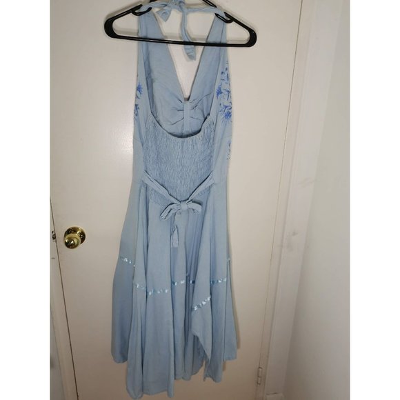 Linen Dress from Mexico Size L - Picture 2 of 3